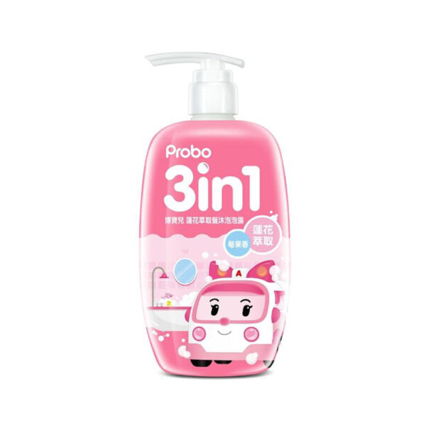 【合康連鎖藥局】波力 蓮花萃取髮沐泡泡露500ml(紅)：圖片 2