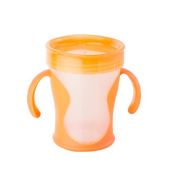 【合康連鎖藥局】貝喜力克雙口喝水杯240ml (橘色)