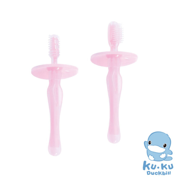 【合康連鎖藥局】KUKU酷咕鴨 幼兒學習矽膠牙刷組：圖片 2