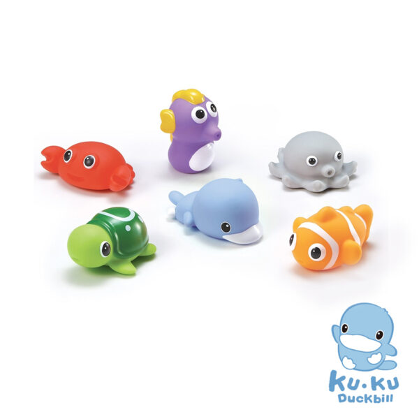 【合康連鎖藥局】KUKU酷咕鴨 水中玩具-海洋動物組：圖片 3