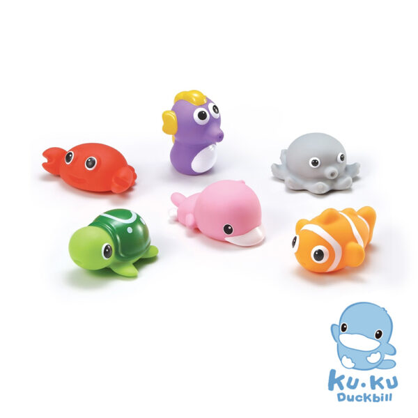 【合康連鎖藥局】KUKU酷咕鴨 水中玩具-海洋動物組：圖片 2