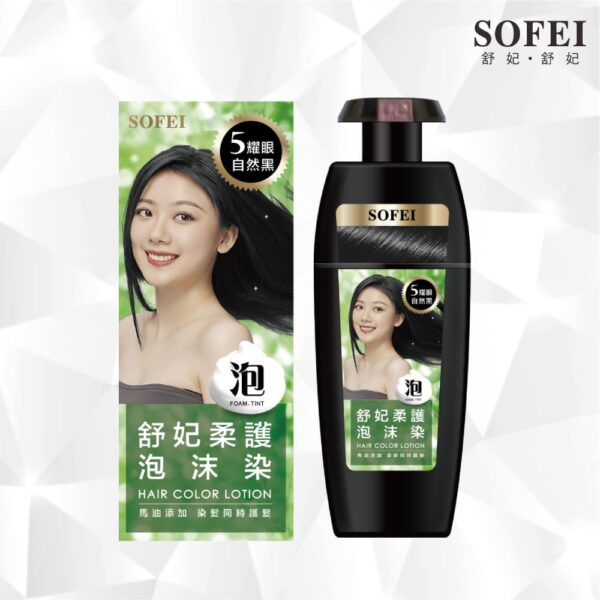 【合康連鎖藥局】舒妃 柔護泡沬染護髮液(320ml)：圖片 2